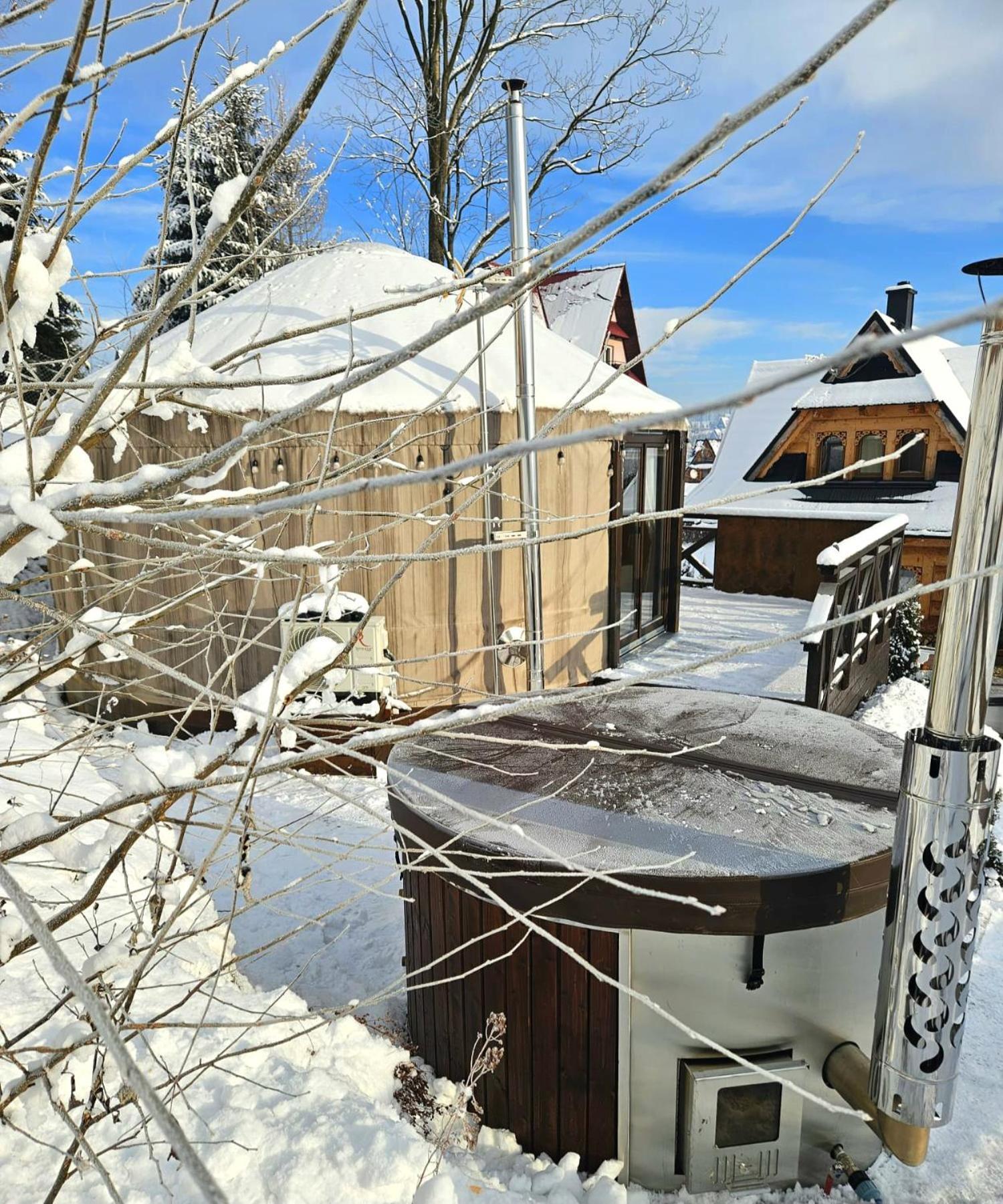 Jurta Na Wypasie - Luksusowy Namiot Z Widokiem Na Gory - Jacuzzi, Sauna, Split Ac, Private, Star View Zakopane Zewnętrze zdjęcie
